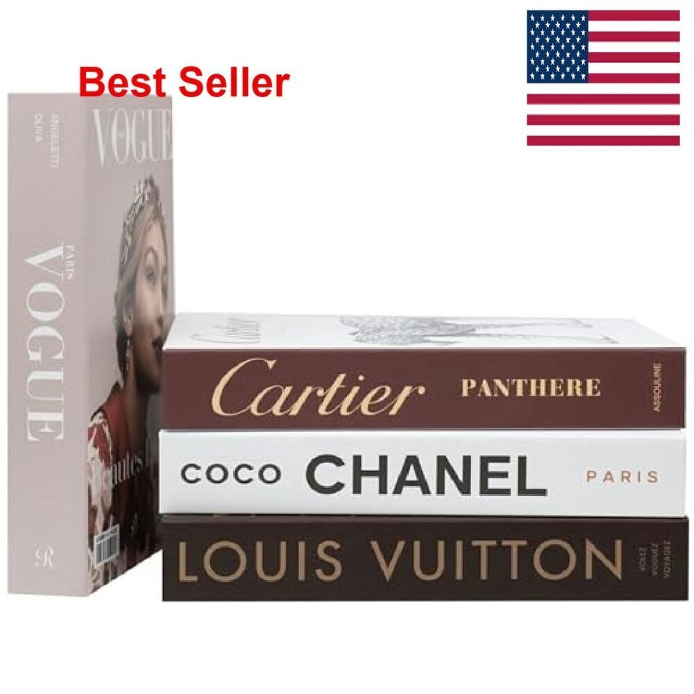 Faux Decorative Books Modern Minimalist Luxury Home Decor Display Set - Picture 2 of 8